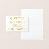 Custom Wedding Mini Personalisiert Gold Foil Card Folienkarte (Anzeige)