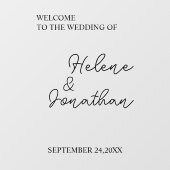 Custom Wedding Mirror Decal, Dusche, Party, Fensteraufkleber (Blatt)