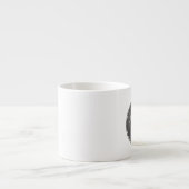 Custom Wedding Monogram Chalkboard Style Espressotasse (Vorderseite)