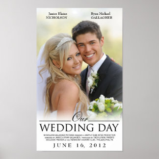 Custom Wedding Movie Poster Template