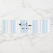 Custom Wedding Name Vielen Dank Wasserflaschenetikett (Einzelnes Label)