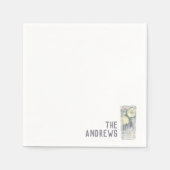 Custom Wedding Napkins Gin & Tonic Cocktail Stunde Serviette (Vorderseite)