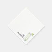Custom Wedding Napkins Mojito Cocktail Stunde Serviette (Ecke)