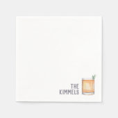 Custom Wedding Napkins Schraubendreher Cocktail St Serviette (Vorderseite)