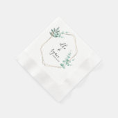Custom Wedding Napkins Serviette (Ecke)