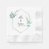 Custom Wedding Napkins Serviette (Vorderseite)