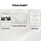 Custom Wedding Newspaper - Fun Guest Activity Book Einladung