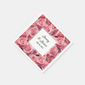 Custom Wedding Paper Napkins Serviette (Ecke)