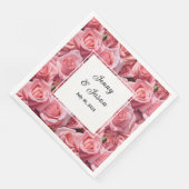 Custom Wedding Paper Napkins Serviette (Ecke)