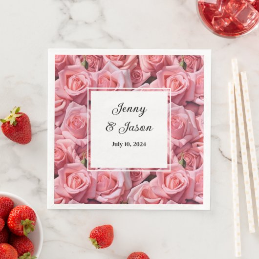 Custom Wedding Paper Napkins Serviette (Beispiel)