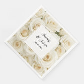 Custom Wedding Paper Napkins Serviette (Ecke)