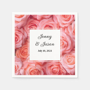 Custom Wedding Paper Napkins Serviette