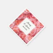 Custom Wedding Paper Napkins Serviette (Ecke)