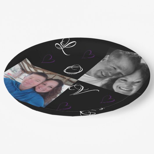 Custom Wedding Paper Teller (Schrägansicht)