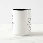 Custom Wedding Party Bester Offizier Tasse (Zentrum)