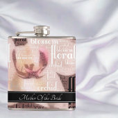 Custom Wedding Party Rose Gold Mutter der Braut Flachmann