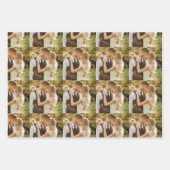 Custom Wedding Photo Geschenkpapier Set (Vorderseite 3)