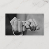 Custom Wedding Photography Minimalist Professional Visitenkarte (Vorderseite)