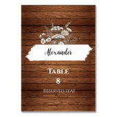Custom wedding placeholder card tischnummer (Vorderseite)