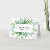 Custom wedding placeholders, personalized wedding dankeskarte (Vorderseite)