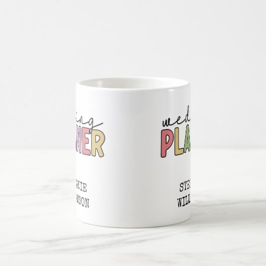 Custom Wedding Planer Event Planner Kaffeetasse (Mittel)