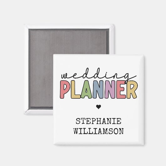 Custom Wedding Planer Event Planner Magnet (Vorderseite/Rückseite)