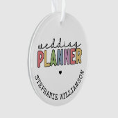 Custom Wedding Planer Event Planner Ornament (Vorderseite)