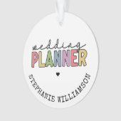 Custom Wedding Planer Event Planner Ornament (Vorderseite)