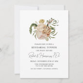 Custom Wedding Probe Dinner Einladung (Vorderseite)