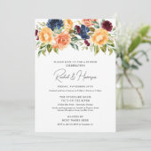 Custom Wedding Probe Dinner Einladung (Stehend Vorderseite)