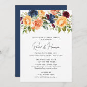 Custom Wedding Probe Dinner Einladung (Vorne/Hinten)