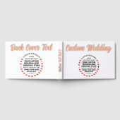 Custom Wedding Real Foil Guest Book - ROSE GOLD Gästebuch (Voll)