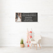 Custom Wedding Reception Banner (Insitu)