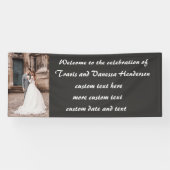 Custom Wedding Reception Banner (Horizontal)