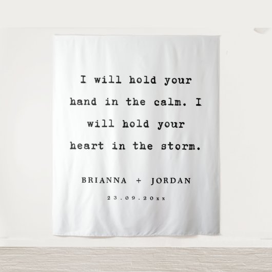 Custom Wedding Reception Love Quote Wedding Wandteppich (Vorderseite)