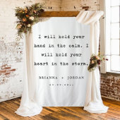 Custom Wedding Reception Love Quote Wedding Wandteppich