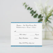 Custom Wedding Response Card RSVP Karte (Stehend Vorderseite)