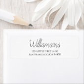 Custom Wedding Return Labels (Insitu)