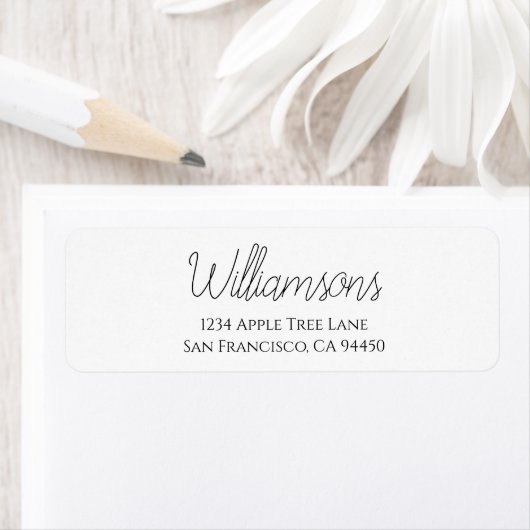 Custom Wedding Return Labels (Insitu)