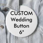 Custom Wedding Riant 6" Round Button Button (Beispiel)