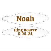 Custom Wedding Ring Bearer Keepake Basketball (Panele)