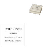 Custom Wedding Rubber Stamp Monogram Elegant Gummistempel (Stempel)