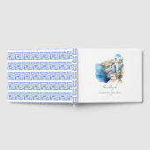 Custom Wedding Santorini Griechenland Gästebuch (Voll)