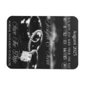 Custom Wedding Save the Date Calendar Magnet (Horizontal)