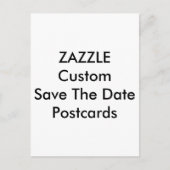 Custom Wedding Save the Date Einladung Postkarten (Vorderseite)
