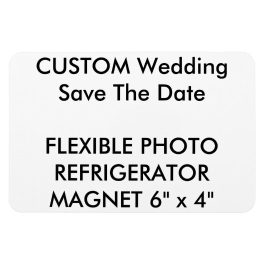 Custom Wedding Save the Date Foto Kühlschrankmagne Magnet (Horizontal)
