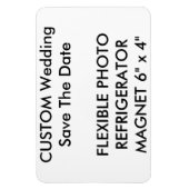 Custom Wedding Save the Date Foto Kühlschrankmagne Magnet (Vertikal)