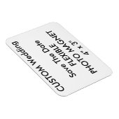 Custom Wedding Save the Date Foto Kühlschrankmagne Magnet (Rechte Seite)