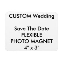 Custom Wedding Save the Date Foto Kühlschrankmagne