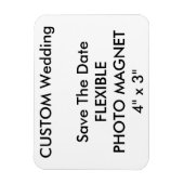 Custom Wedding Save the Date Foto Kühlschrankmagne Magnet (Vertikal)